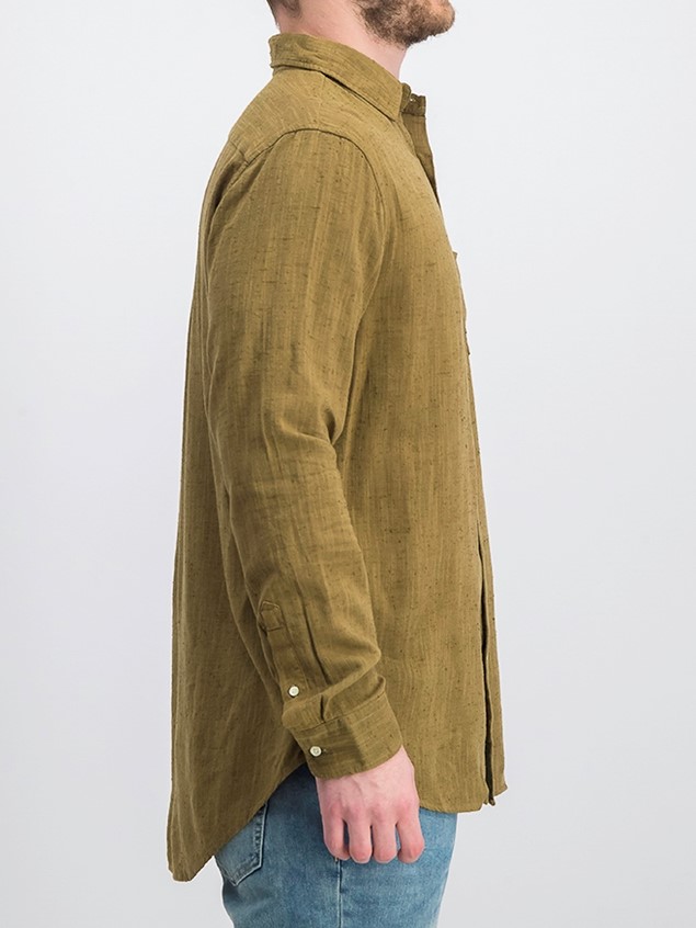 ひとー GANT RUGGER Men's The Slubber Shirt 344917 Size M $145 NWT